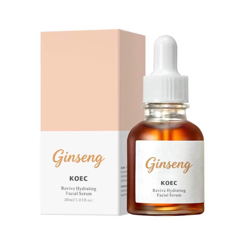 KOEC Ginseng Revive Hydrating Facial Serum Soothing Moisturizing Sensitive UV Irritated Skin Daily Korean Skin Care for Women
