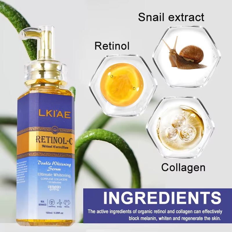 Best Seller Korea Firming Anti-Wrinkle Body Skin Care Vitamin C Glowing and Brightening Serum for Serum anti Age Facial 5 in 1