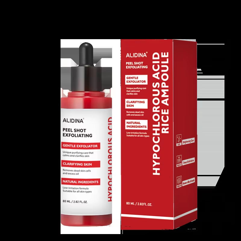 Custom Logo Sensitive Skin Redness Facial Serum Hypochlorous Face Body Soothing Hypochlorous Acid Exfoliating Peeling Acne Serum