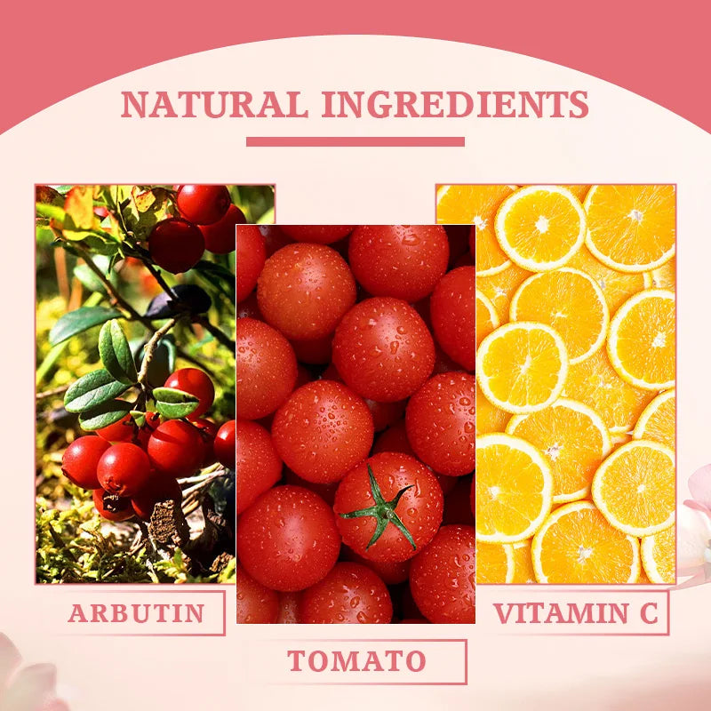 Private Label Luxury Korean Skin Care Products Vitamin C Skin Whitening Remove Dark Spots Brightening Tomato Skin Care Set