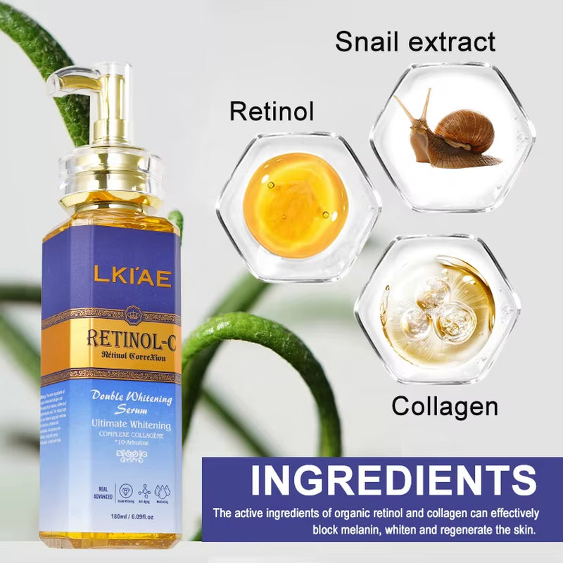 Best Seller Korea Firming Anti-Wrinkle Body Skin Care Vitamin C Glowing and Brightening Serum for Serum anti Age Facial 5 in 1